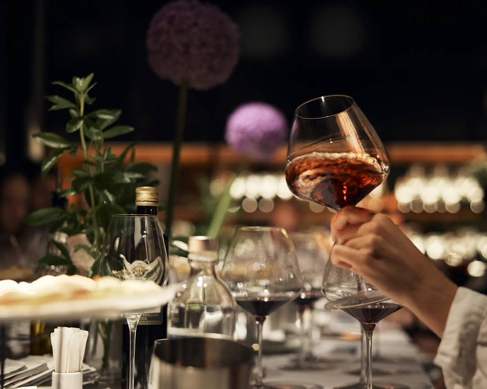 Wine dinner event at MINE
