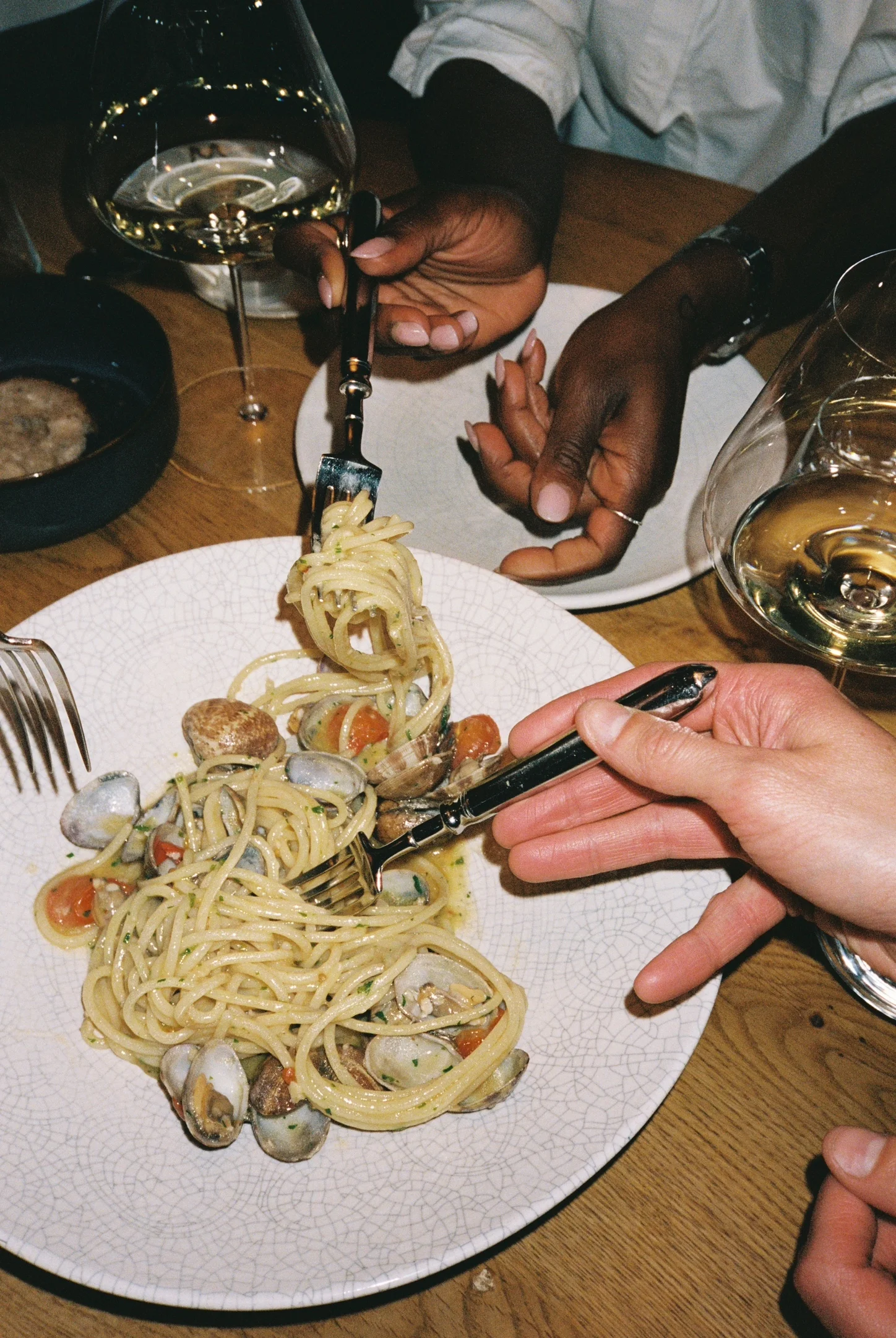 Spaghetti con vongole veraci